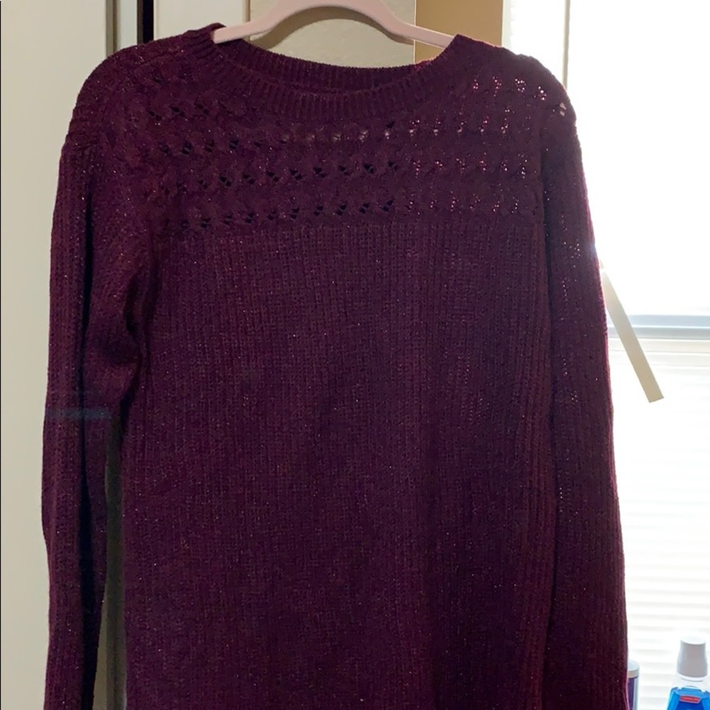 JC PENNEY purple sweater